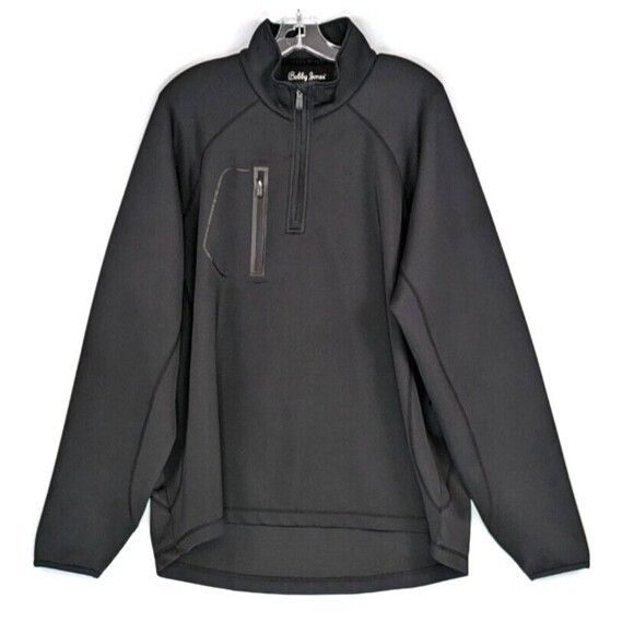 Bobby Jones X-H20 Performance Golf 1/4 Zip Stretch Pullover Jacket Black 2XL - Picture 1 of 8